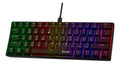 Teclado Mecânico Gamer 60% Clanm Night Walker V2 Rgb Switch Red Abnt2 Preto Português Brasil