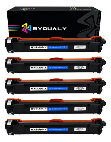 Kit 5x Toner Compatível Dcp-1617nw Dcp-1602 Hl-1202 Tn-1060 Tinta Preto