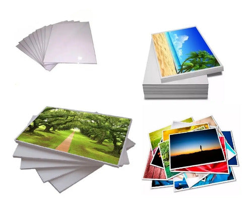 Papel Foto 230g A4 100 Folhas Brilhante - Masterprint Branco
