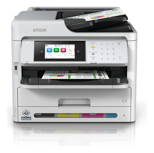 Impressora Multifuncional Cor Brancoepson Workforce Pro Wf-c Branco 127/220v