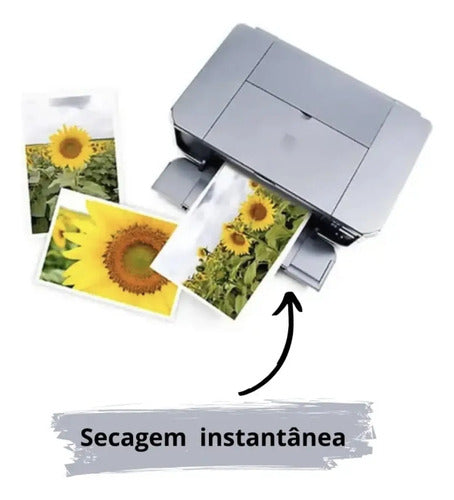 50 Folhas Masterprint 230g A4 Glossy Papel Fotografico Branco