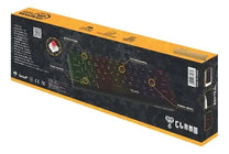 Teclado Mecânico Gamer 60% Clanm Night Walker V2 Rgb Switch Red Abnt2 Preto Português Brasil