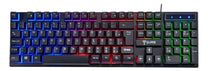 Teclado Gamer Clanm Shadow Valley Abnt2 Led Rainbow Anti-ghosting Usb Preto Português Brasil