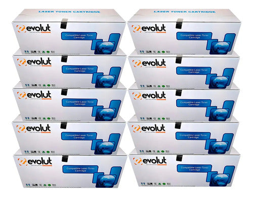Kit 10 Toner Compatível Brother Tn660 Tn2340 Tn2370 Preto 2600 Páginas Preto Black