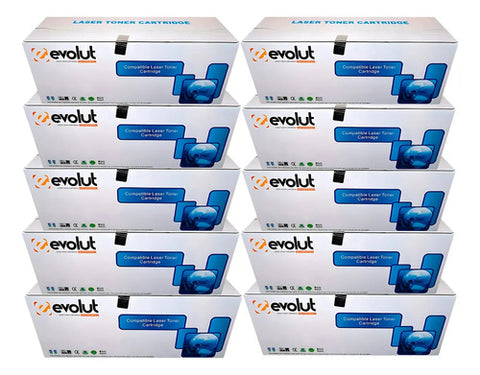 Kit 10 Toner Compatível Brother Tn660 Tn2340 Tn2370 Preto 2600 Páginas Preto Black