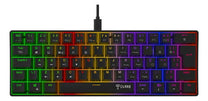 Teclado Mecânico Gamer 60% Clanm Night Walker V2 RGB Switch Red Abnt2 Preto