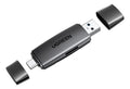 Leitor De Cartão 2 Em 1 Ugreen 80191 Usb A + Usb-c Preto