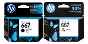 Cartucho De Tinta Hp 667 Kit Preto E Colorido