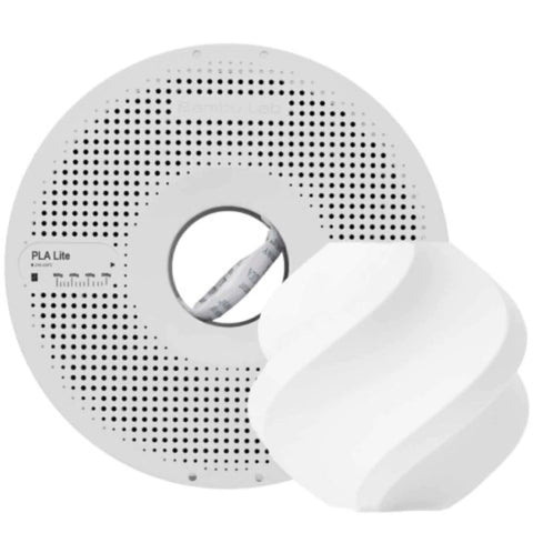 Filamento PLA Lite Branco 1kg Bambu Lab com Carretel Reutilizável