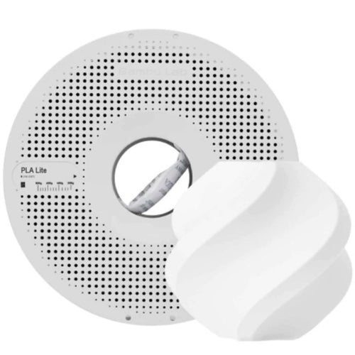 Filamento PLA Lite Branco 1kg Bambu Lab com Carretel Reutilizável