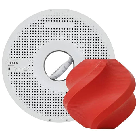 Filamento PLA Lite Vermelho 1kg Bambu Lab com Carretel Reutilizável