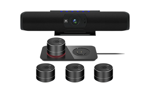 Câmera Panorama Bar ISD — videoconferência 4K compacta