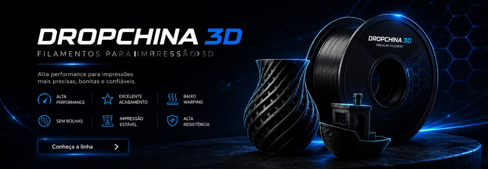 DropChina — ofertas oficiais em tecnologia e impressão